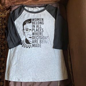 🌞RBG Ruth Bader Ginsburg 3/4 Sleeve T-Shirt!